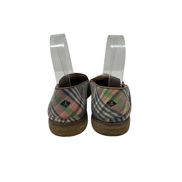 Sperry Plaid Slip-On Canvas Upper & Rubber Sole Loafers Women's Size 8 - Picture 2 of 9